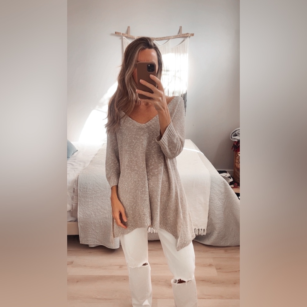 Cozy Beige Knit Sweater